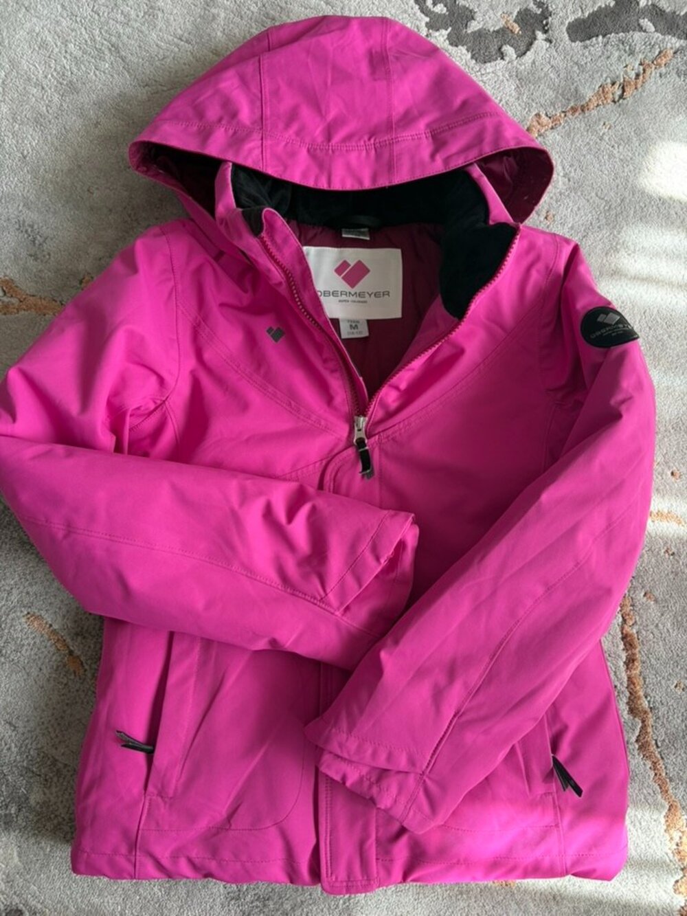 Obermeyer Girl's Teen's Snow Winter Jacket Pants Set Pink Size Medium (10-12)
